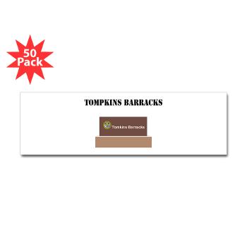 TBarracks - M01 - 01 - Tompkins Barracks with Text - Sticker (Bumper 50 pk)