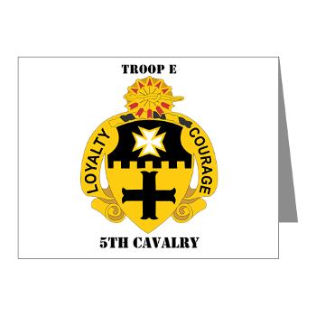 TE5C - M01 - 02 - DUI - Troop E, 5th Cavalry with Text Note Cards (Pk of 20)