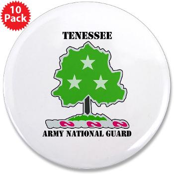 TNARNG - M01 - 01 - DUI - TENESSEE Army National Guard with text - 3.5" Button (100 pack)