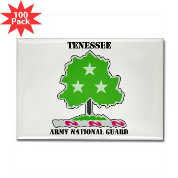 TNARNG - M01 - 01 - DUI - TENESSEE Army National Guard with text - Rectangle Magnet (100 pack) - Click Image to Close