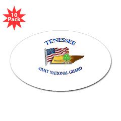 TNARNG - M01 - 01 - TENESSEE Army National Guard - Sticker (Oval 10 pk)