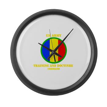 TRADOC - M01 - 03 - SSI - TRADOC with Text - Large Wall Clock - Click Image to Close