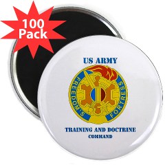 TRADOC - M01 - 01 - DUI - TRADOC with Text - 2.25" Magnet (100 pack) - Click Image to Close