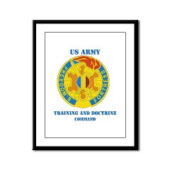 TRADOC - M01 - 02 - DUI - TRADOC with Text - Framed Panel Print - Click Image to Close