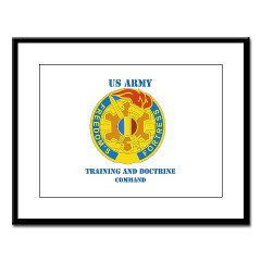 TRADOC - M01 - 02 - DUI - TRADOC with Text - Large Framed Print - Click Image to Close