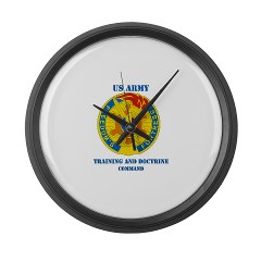 TRADOC - M01 - 03 - DUI - TRADOC with Text - Large Wall Clock - Click Image to Close