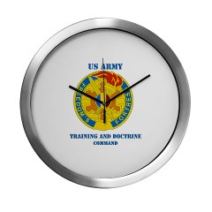 TRADOC - M01 - 03 - DUI - TRADOC with Text - Modern Wall Clock - Click Image to Close