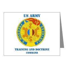 TRADOC - M01 - 02 - DUI - TRADOC with Text - Note Cards (Pk of 20)