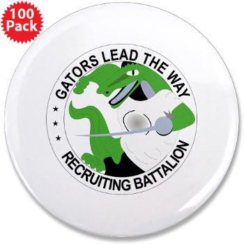 TRB - M01 - 01 - DUI - Tampa Recruiting Battalion - 3.5" Button (100 pack)