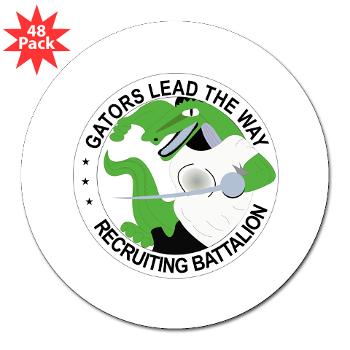 TRB - M01 - 01 - DUI - Tampa Recruiting Battalion - 3" Lapel Sticker (48 pk)