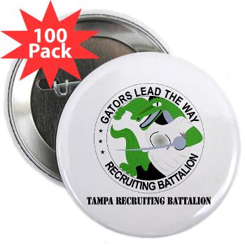 TRB - M01 - 01 - DUI - Tampa Recruiting Battalion with Text - 2.25" Button (100 pack) - Click Image to Close