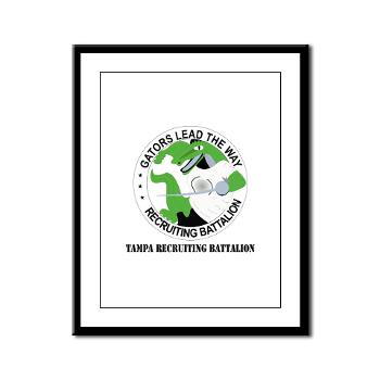 TRB - M01 - 02 - DUI - Tampa Recruiting Battalion with Text - Framed Panel Print - Click Image to Close