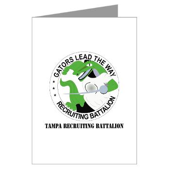 TRB - M01 - 02 - DUI - Tampa Recruiting Battalion with Text - Greeting Cards (Pk of 10) - Click Image to Close