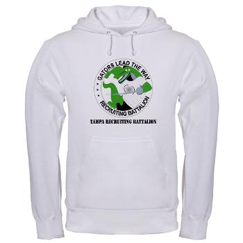 TRB - A01 - 03 - DUI - Tampa Recruiting Battalion with Text - Hooded Sweatshirt - Click Image to Close