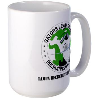 TRB - M01 - 03 - DUI - Tampa Recruiting Battalion with Text - Large Mug