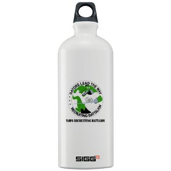 TRB - M01 - 03 - DUI - Tampa Recruiting Battalion with Text - Sigg Water Bottle 1.0L