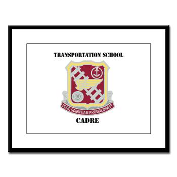TSC - M01 - 02 - DUI - Transportation School - Cadre with Text Large Framed Print