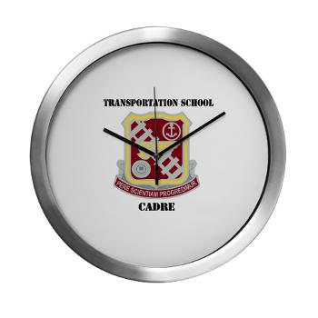 TSC - M01 - 03 - DUI - Transportation School - Cadre with Text Modern Wall Clock