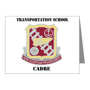 TSC - M01 - 02 - DUI - Transportation School - Cadre with Text Note Cards (Pk of 20)