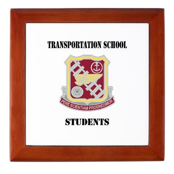 TSS - M01 - 03 - DUI - Transportation School - Students with Text Keepsake Box