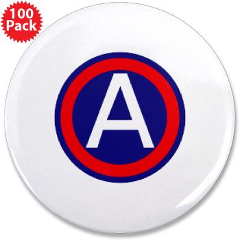 TUSA - M01 - 01 - Third United States Army - 3.5" Button (100 pack) - Click Image to Close