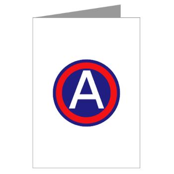 TUSA - M01 - 02 - Third United States Army - Greeting Cards (Pk of 10) - Click Image to Close
