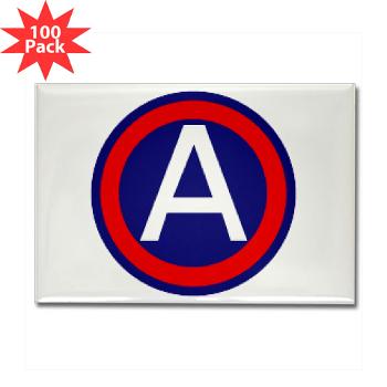 TUSA - M01 - 01 - Third United States Army - Rectangle Magnet (100 pack) - Click Image to Close