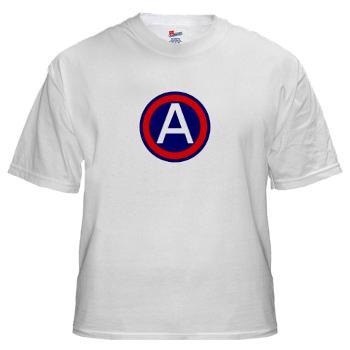 TUSA - A01 - 04 - Third United States Army - White t-Shirt