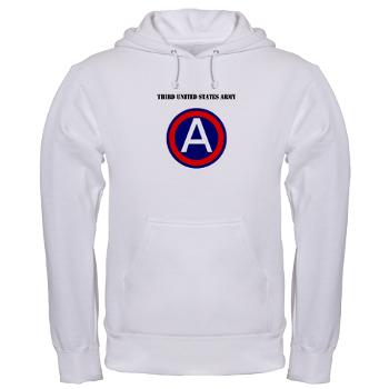 TUSA - A01 - 03 - Third United States Army with Text - Hooded Sweatshirt