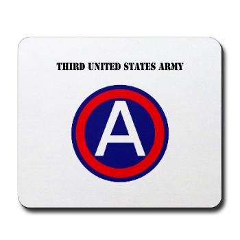 TUSA - M01 - 03 - Third United States Army with Text - Mousepad