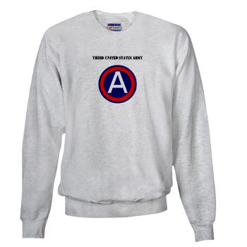 TUSA - A01 - 03 - Third United States Army with Text - Sweatshirt