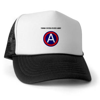 TUSA - A01 - 02 - Third United States Army with Text - Trucker Hat - Click Image to Close