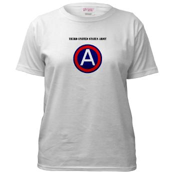 TUSA - A01 - 04 - Third United States Army with Text - Women's T-Shirt