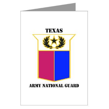 TXARNG - M01 - 02 - DUI - Texas Army National Guard with Text - Greeting Cards (Pk of 10)