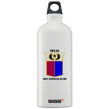 TXARNG - M01 - 03 - DUI - Texas Army National Guard with Text - Sigg Water Bottle 1.0L