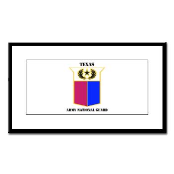 TXARNG - M01 - 02 - DUI - Texas Army National Guard with Text - Small Framed Print - Click Image to Close