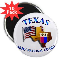 TXARNG - M01 - 01 - DUI - Texas Army National Guard - 2.25" Magnet (10 pack)