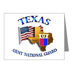 TXARNG - M01 - 02 - DUI - Texas Army National Guard - Note Cards (Pk of 20)