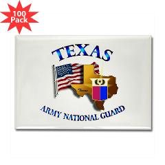 TXARNG - M01 - 01 - DUI - Texas Army National Guard - Rectangle Magnet (100 pack)