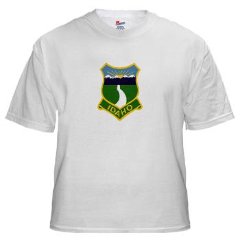 UI - A01 - 04 - SSI - ROTC - University of Idaho - White t-Shirt - Click Image to Close