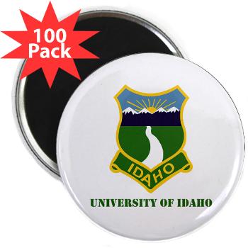 UI - M01 - 01 - SSI - ROTC - University of Idaho with Text - 2.25" Magnet (100 pack) - Click Image to Close