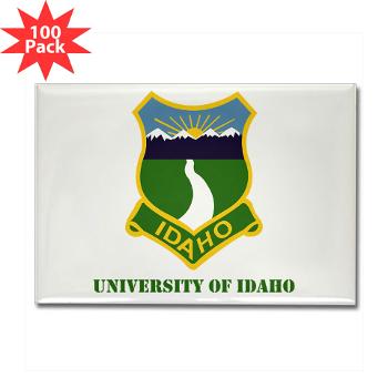 UI - M01 - 01 - SSI - ROTC - University of Idaho with Text - Rectangle Magnet (100 pack)