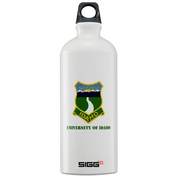 UI - M01 - 03 - SSI - ROTC - University of Idaho with Text - Sigg Water Bottle 1.0L