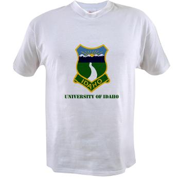 UI - A01 - 04 - SSI - ROTC - University of Idaho with Text - Value T-shirt