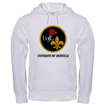UL - A01 - 03 - SSI - ROTC - University of Louisville with Text - Hooded Sweatshirt - Click Image to Close