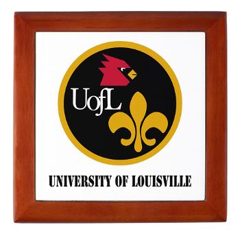 UL - M01 - 03 - SSI - ROTC - University of Louisville with Text - Keepsake Box