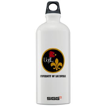 UL - M01 - 03 - SSI - ROTC - University of Louisville with Text - Sigg Water Bottle 1.0L