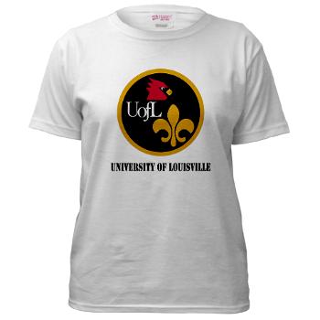 UL - A01 - 04 - SSI - ROTC - University of Louisville with Text - Women's T-Shirt