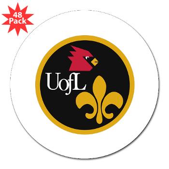 UL - M01 - 01 - SSI - ROTC - University of Louisville - 3" Lapel Sticker (48 pk) - Click Image to Close