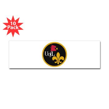 UL - M01 - 01 - SSI - ROTC - University of Louisville - Sticker (Bumper 10 pk)